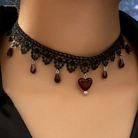 Collier Gothique Gothic Fantasy Heart