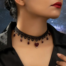 Collier Gothique Gothic Fantasy Heart