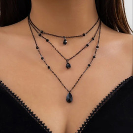 Collier Gothique Triple Chains