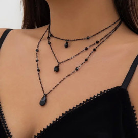 Collier Gothique Triple Chains