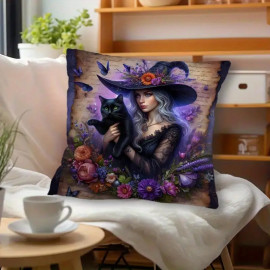 Coussin Gothique The Flower Witch