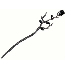 Epingle à cheveux Gothic Black Rose
