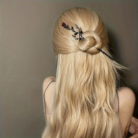 Epingle à cheveux Gothic Red Rose