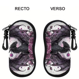 Etui à lunettes gothique Dragon Roses