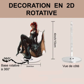 Déco 2D rotative Lady of the Dragon