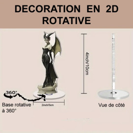 Déco 2D rotative Fée Malefik