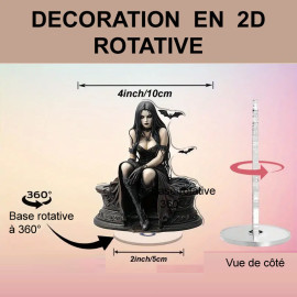 Déco 2D rotative Dark Lady of Bats