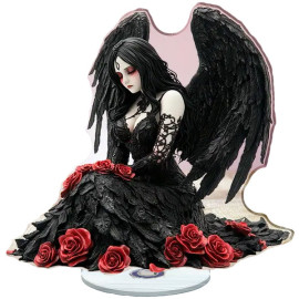 Déco 2D rotative Rose Gothic Angel