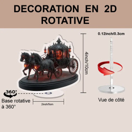 Déco 2D rotative Calèche de l'Enfer