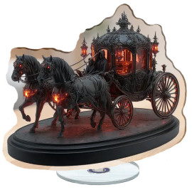 Déco 2D rotative Calèche de l'Enfer