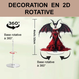 Déco 2D rotative Queen of Darkness