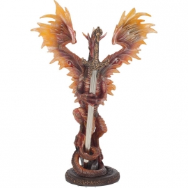 Statuette Dragon flame blade