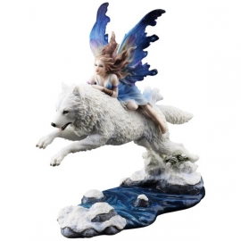 Statuette F&eacute;e Butterfly fairy and the leaping