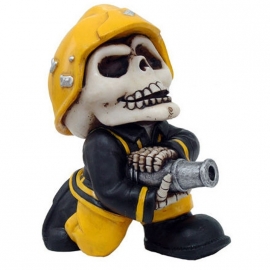figurine skullington Fireman Bones