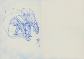 Carte Double "Dragon Reflection"