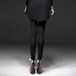 Legging Gothique Punk Rave Secret Garden K-187