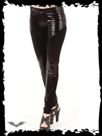 legging gothique queen of darkness Wet and Cotton Look