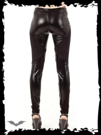 legging gothique queen of darkness Wet and Cotton Look