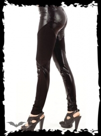 legging gothique queen of darkness Wet and Cotton Look