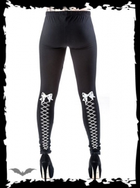 legging gothique QUEEN OF DARKNESS lacing and bows