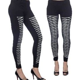 legging gothique queen of darkness Lacing