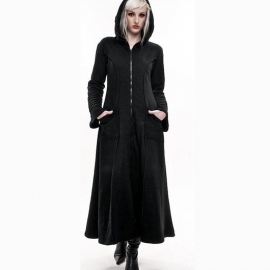 manteau gothique black fleece queen of darkness