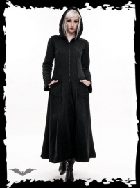manteau gothique black fleece queen of darkness - XS
