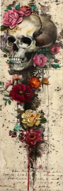 Marque-page Gothique Skulls