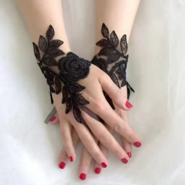 Mitaines Gothiques Black Roses