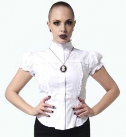 necessary evil chemise gothique alpheto blanche
