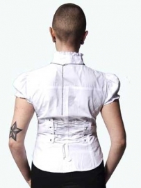 necessary evil chemise gothique alpheto blanche