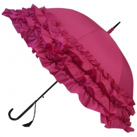 Parapluie Gothique Pink Triple Frill