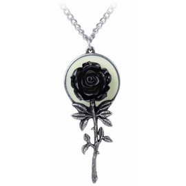 Alchemy Gothic P849 Luna Rose - pendentif gothique alchemy gothic Luna Rose