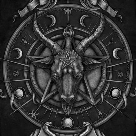 Plaid Gothique Baphomet B5248S0