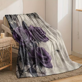 Plaid Gothique - Purple Roses