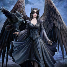 Plaid Gothique Anne Stokes Raven
