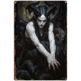 Plaque M&eacute;tal Gothique - Demon Fairy