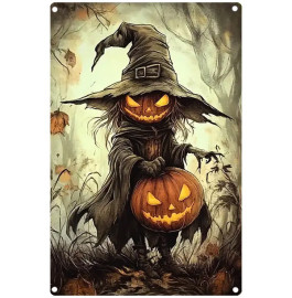 Plaque Métal Halloween Spirit
