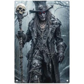 Plaque M&eacute;tal Gothique - The Voodoo Man