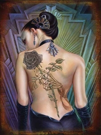 Plaque Métal Alchemy Gothic Rose de Follies