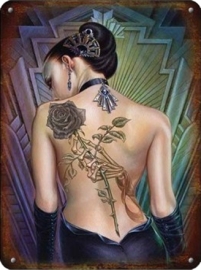 Plaque Métal Alchemy Gothic Rose de Follies