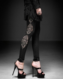 Punk Rave K194 Legging Gothique Gardenia