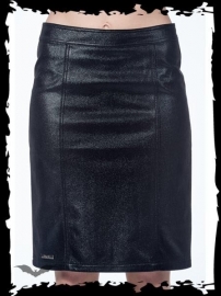 Queen of Darkness Jupe Gothique leather Look SK11-301