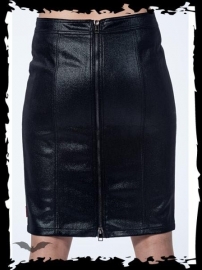 Queen of Darkness Jupe Gothique leather Look SK11-301