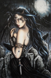 reproduction sur toile gothique morrigan