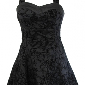 Robe Gothique HR London Taffeta Flocked Halter 6456