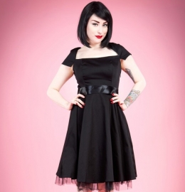 H&R LONDON - Robe Gothique H&R London Black Plain Long