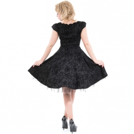 Robe Gothique HR London Black Flocking 135