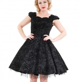 Robe Gothique HR London Black Flocking 135