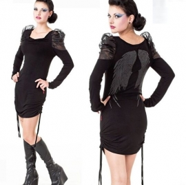 robe gothique queen of darkness Angel Wings